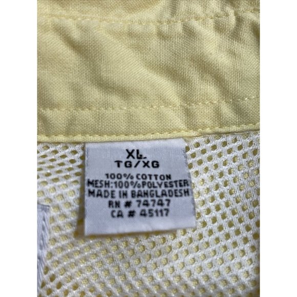 World Wide Sport Men's XL Vented Short Slv Fishing Hiking Yellow, Logo 2006 - Picture 9 of 10